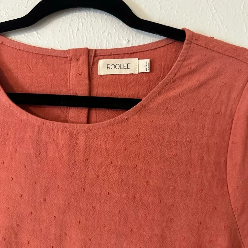 🌟SALE🌟 roolee salmon polka dot short sleeve​​​​​ - Picture 5 of 9